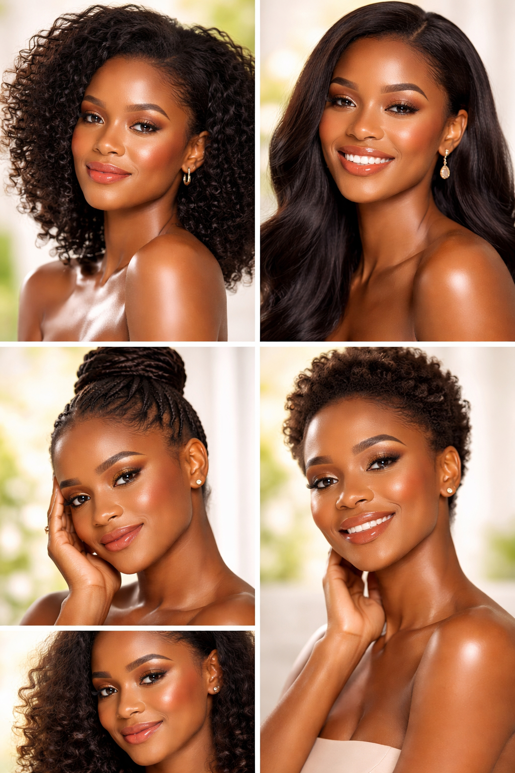 Beautiful African women with glowing skin — Aetos Cosmetics